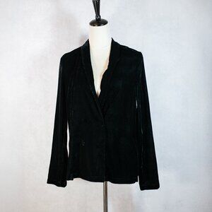 re:named Womens Velvet Blazer Jacket Black Size M